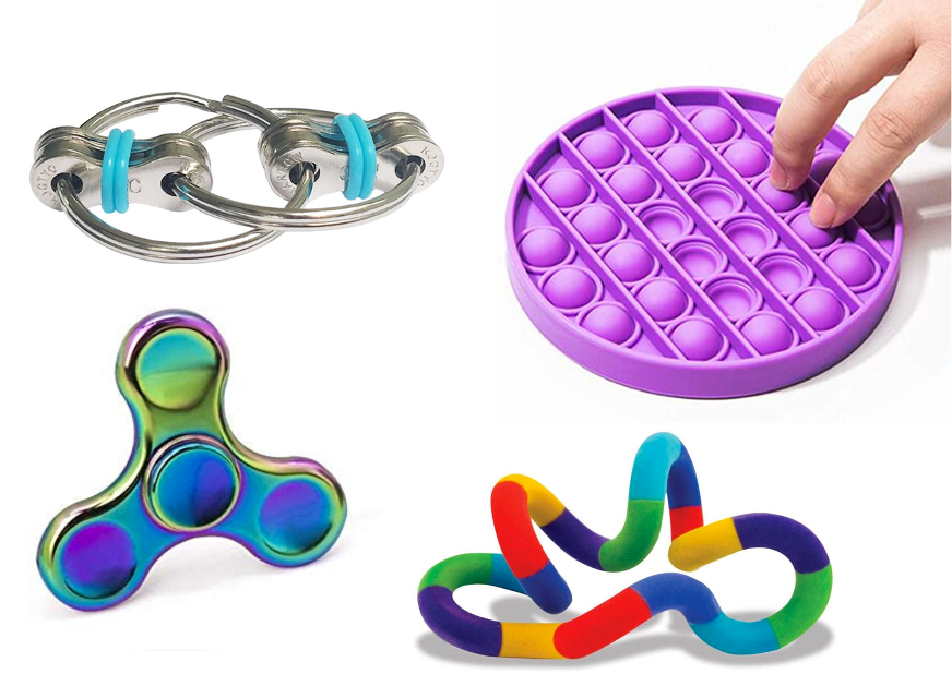 Fidget toys can help combat hair pulling disorder.