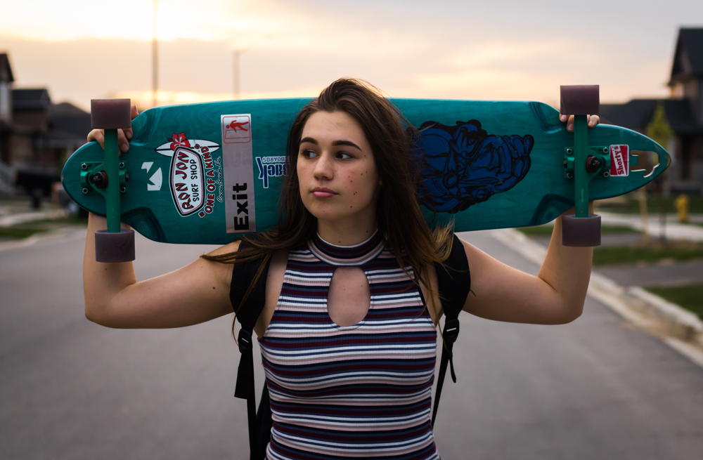 A young woman with a skateboard wonders if she has TOCD.